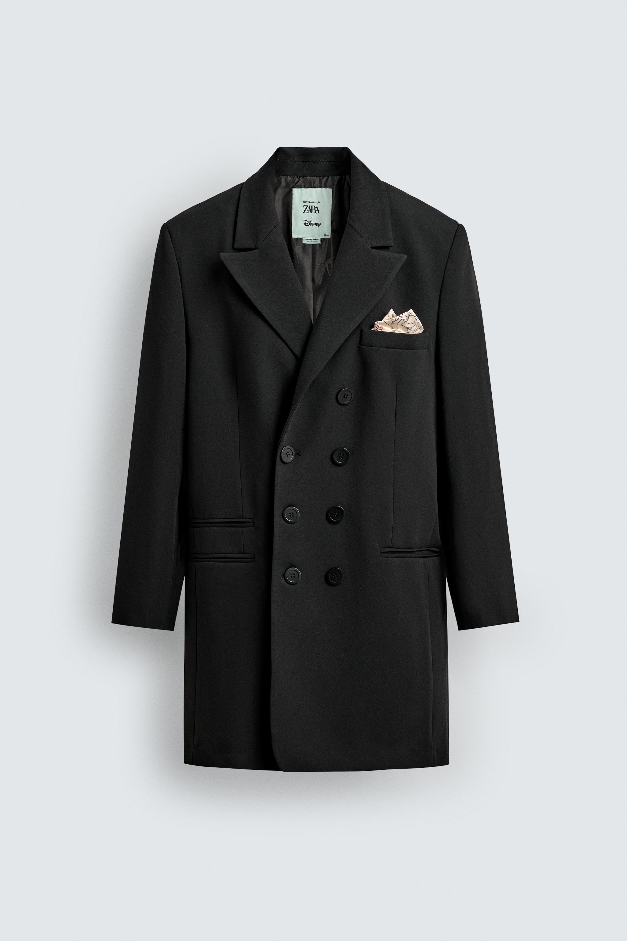 LONG DOUBLE BREASTED BLAZER HARRY LAMBERT FOR ZARA X DISNEY